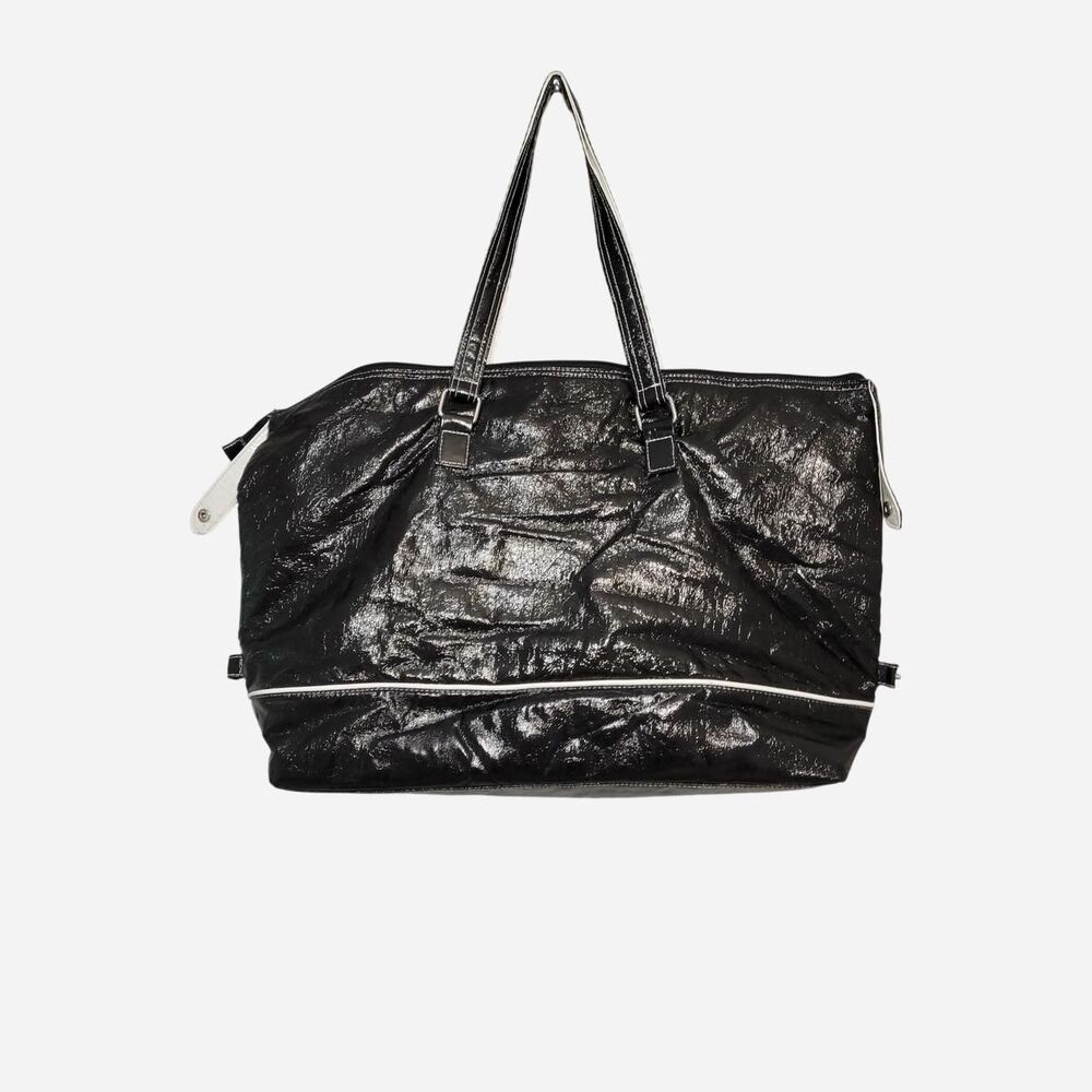 Lancôme Paris Glossy Crinkle Fabric Travel Tote Bag